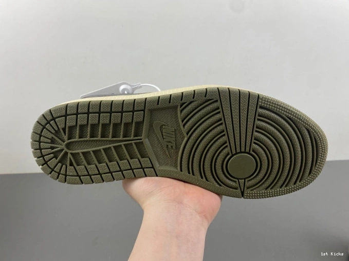 1st Kicks Shoes 1 OLIVE SCOTT OG MEDIUM JORDAN TRAVIS DM7866-200 X LOW AIR 0818